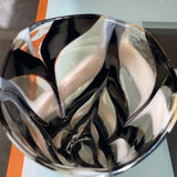 Tall Swirl Design Glass Vase
