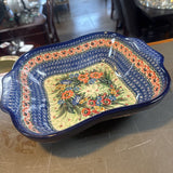 Polish Pottery Unikat Square Baker