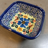 Polish Pottery Unikat Sm Square Bowl