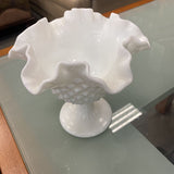 Milk Glass Pedestal Dish