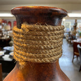 Ceramic Stein/Vase w/Ball Feet and Rope Detail