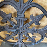Cast Iron Fleur-De-Lis Candle Sconce