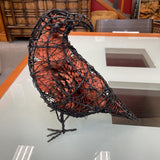 Metal Bird Decor w/Pinecones