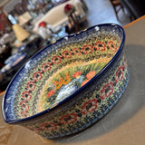 Polish Pottery Unikat Heart Bowl