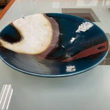 Handcrafted Ceramic Bowl Signed w/Glaze Finish