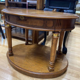 Oval Oak Side Table