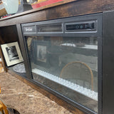 Freestanding Electric Fireplace Media Cabinet