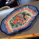 Polish Pottery Unikat Rect. Serving Tray