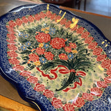 Polish Pottery Unikat Rect. Serving Tray