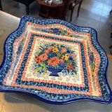 Polish Pottery Unikat Square Baker
