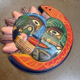 Mexican Folk Art Sun & Moon Face