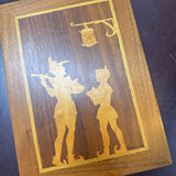 Vtg Marquetry Inlay Wood by R Muller