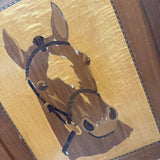 Inlay Wood Horse Head