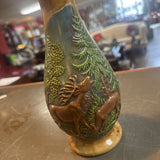 Vintage CBH Vase w Buck & Deer