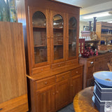 Shaker Lighted Cherry Hutch by The Classic Shaker Line