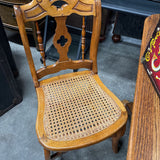 Antique Wood and Cane Chair