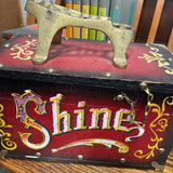 Vintage Hand Painted Shoe Shine Kit