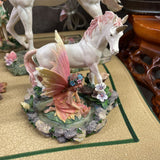 Faerie Glen Fairy and Horse Statue