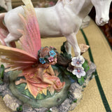 Faerie Glen Fairy and Horse Statue