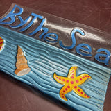 'By The Sea' Art Glass Tray