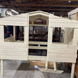 Donco Kids Rustic Sand Twin Tree House Loft Bed