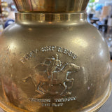 Vintage Brass Pony Express Spittoon