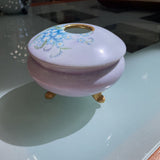 Antique Hand Painted Hair Receiver
