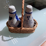 Vintage German Stoneware Salt&Pepper Shakers