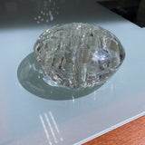 Vintage Glass Floral Frog