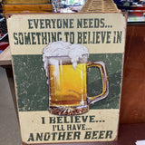 Beer Metal Sign