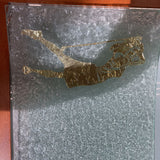 Art Glass Golfer Tray