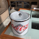 Vintage 1993 Coca Cola Ice Bucket w/Checkered Flag