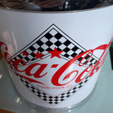 Vintage 1993 Coca Cola Ice Bucket w/Checkered Flag