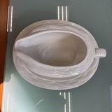 Pfaltzgraff Acadia White Gravy Boat w/Plate