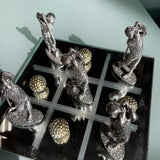 Pewtered Mirror Tic Tac Toe Game
