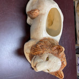 Large Vintage Treasure Craft Ceramic Lion Planter