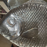 Vintage Pewter Fish Platter