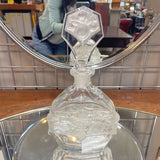 Vintage Czech Art Deco Crystal Decanter