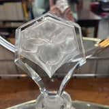 Vintage Czech Art Deco Crystal Decanter