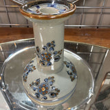 Vintage Mexican Pottery Candle Stick Holder