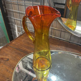 Vintage Blenko Amberina Tall Pitcher Handblown