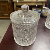 Mid-Century Crystal One Biscuit Jar