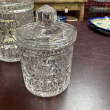 Mid-Century Crystal One Biscuit Jar
