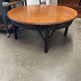 Wood and Wicker Coffee Table