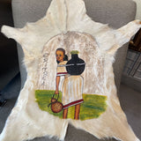 Painted Goat Skin