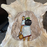 Painted Goat Skin