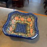 Polish Pottery Unikat Small Square Baker