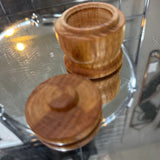 Small Wood Cov'd Trinket Box