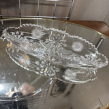 Cut Crystal Oblong Bowl