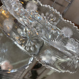 Cut Crystal Oblong Bowl